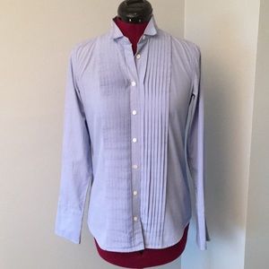 J Crew French Blue Tuxedo Shirt